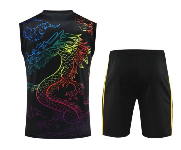Real Madrid 2024-25 Black Dragon Vest Training Kit - Image 2