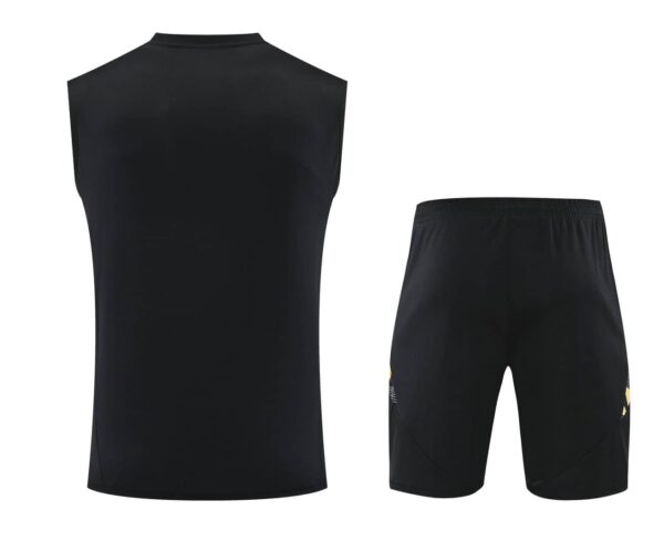 Real Madrid 2024-25 Black Yellow Vest Training Kit - Image 2
