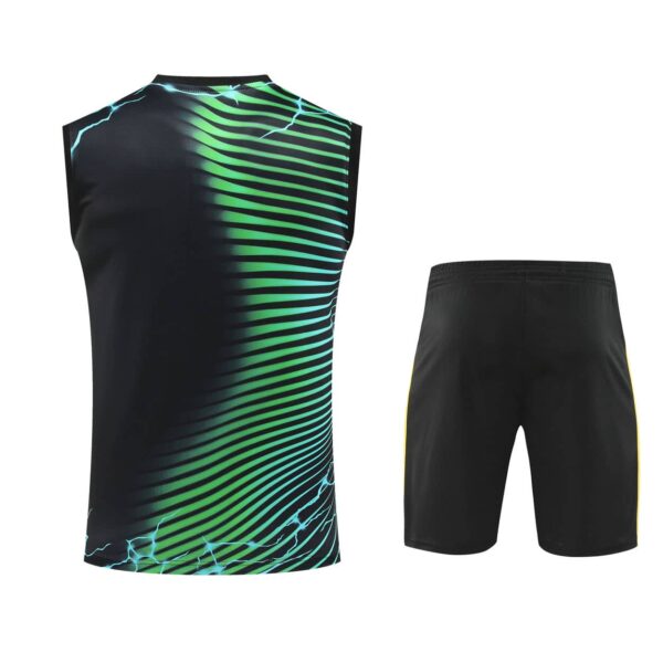 Real Madrid 2024-25 Green Panther Vest Training Kit - Image 2