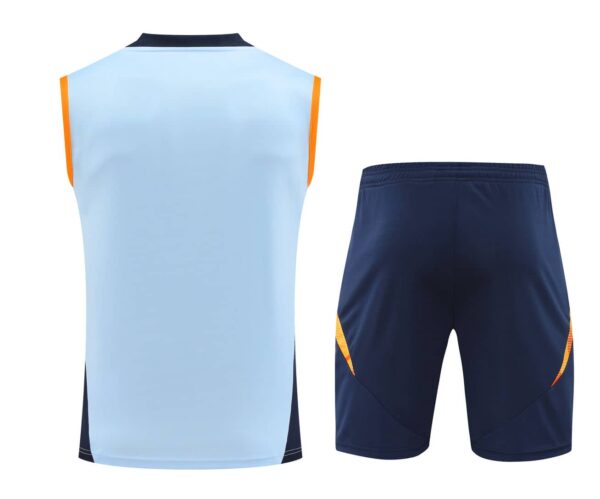 Real Madrid 2024-25 Light Blue Vest Training Kit - Image 2