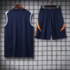 Real Madrid 2024-25 Navy Orange Vest Training Kit - Image 2