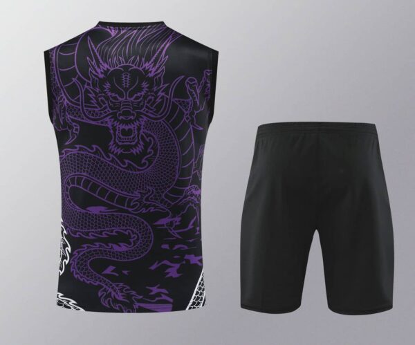 Real Madrid 2024-25 Purple Dragon Vest Training Kit - Image 2