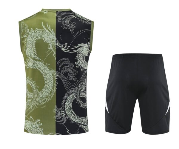 Real Madrid 2025-26 Green Dragon Vest Training Kit - Image 2