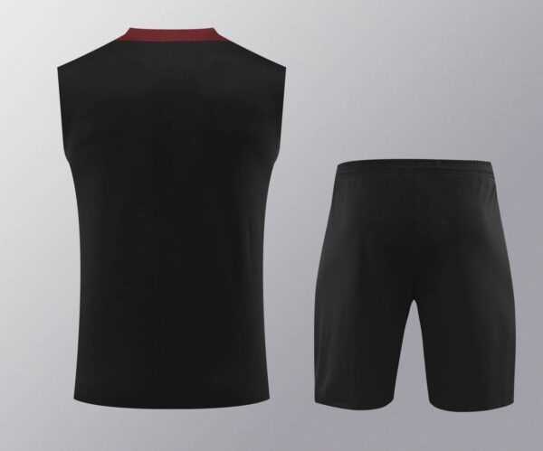 PSG 2024-25 Black Burgundy Vest Training Kit - Image 2