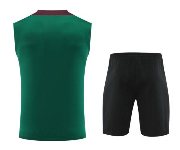 PSG 2024-25 Green Burgundy Vest Training Kit - Image 2