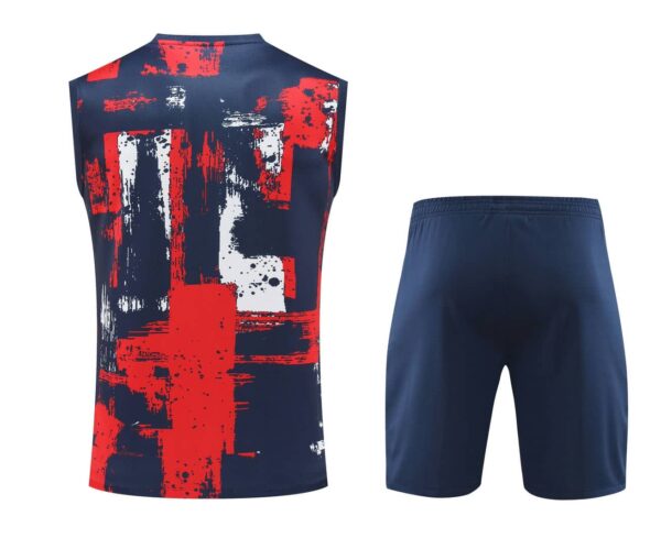 PSG 2024-25 Navy Red White (Brush Edition) Vest Training Kit - Image 2