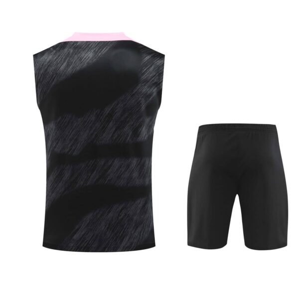 PSG Jordan 2024-25 Black Pink (Brush Edition) Vest Training Kit - Image 2