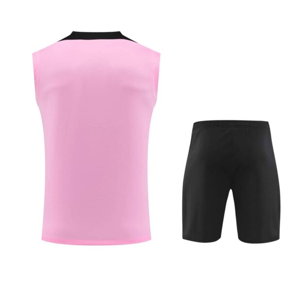 PSG Jordan 2024-25 Pink Black Vest Training Kit - Image 2