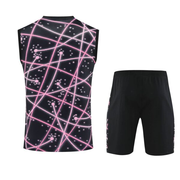 PSG Jordan 2025-26 Black Pink (Laser Grid Edition) Vest Training Kit - Image 2
