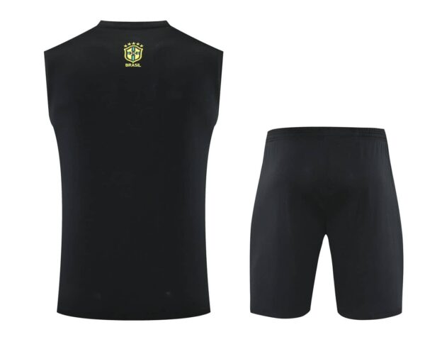 Brazil 2025-26 Green Jesus Graphic Vest Training Kit - Image 2