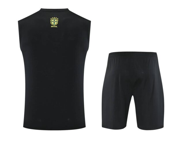 Brazil 2025-26 Grey Jesus Graphic Vest Training Kit - Image 2