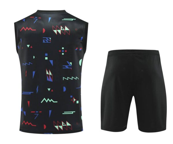 Portugal 2024-25 Abstract Black Vest Training Kit - Image 2