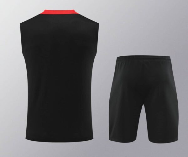Portugal 2024-25 Black & Red Vest Training Kit - Image 2
