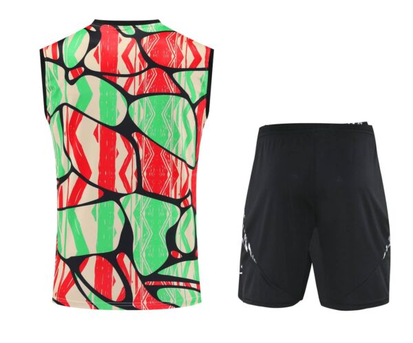 Arsenal 2025-26 Red Green Beige (Pattern Edition) Vest Training Kit - Image 2