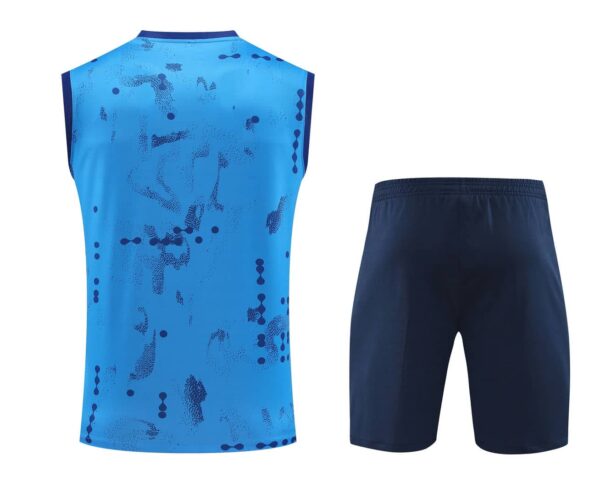 Chelsea 2024-25 Sky Blue Pattern Vest Training Kit - Image 2