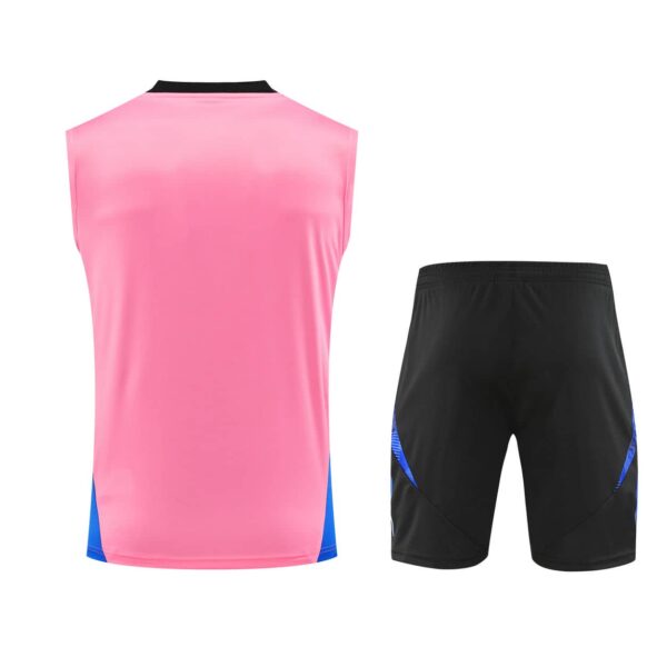 Manchester United 2024-25 Pink Blue Vest Training Kit - Image 2
