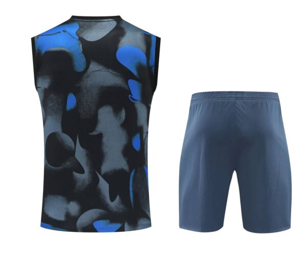 Inter Milan 2024-25 Black and Blue Camouflage Vest Training Kit - Image 2