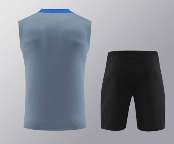 Inter Milan 2024-25 Grey and Blue Vest Training Kit - Image 2