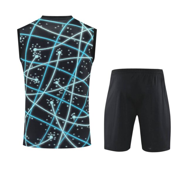 Inter Milan 2025-26 Black with Neon Lines Vest Training Kit - Image 2