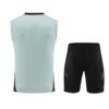 Juventus 2024-25 Light Blue Black Vest Training Kit - Image 2