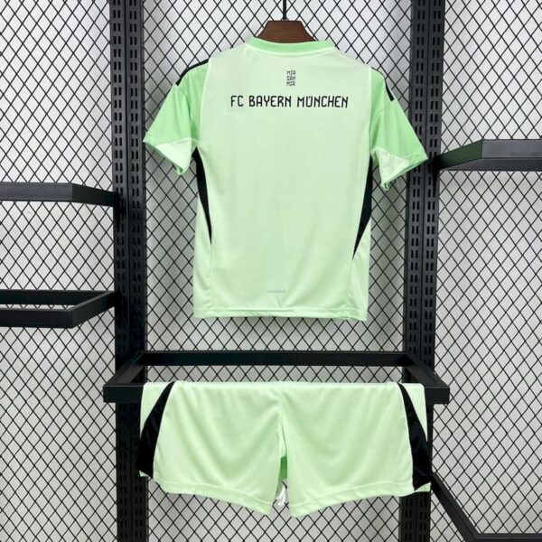 Bayern Munich 2025-26 Green Goalkeeper Kids Kit - Image 2