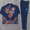 Marseille 2024-25 Royal Blue (Camo Edition) Half Zip Long Sleeve Kids Training Kit - Image 2