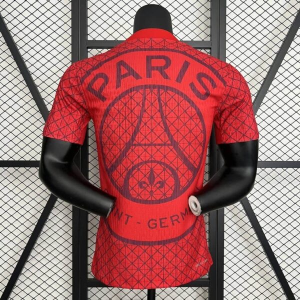Paris Saint-Germain 2025-26 Red Lattice Pattern Special Edition Jersey Player Version - Image 2