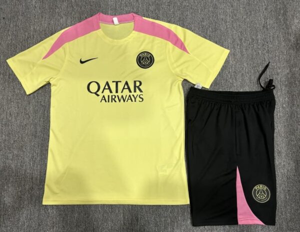 PSG 2024-25 Beige Short Sleeve Kids Training Kit - Image 2