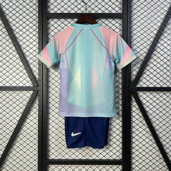 Barcelona 2025-26 Ice Pastel Geometric Special Edition Kids Kit - Image 2