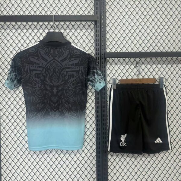 Liverpool 2025-26 Black & Blue Special Edition Kids Kit - Image 2
