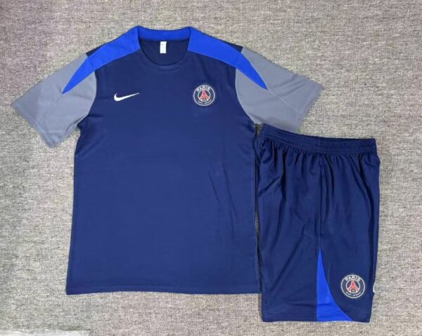 PSG 2025-26 Royal Blue Short Sleeve Kids Training Kit - Image 2