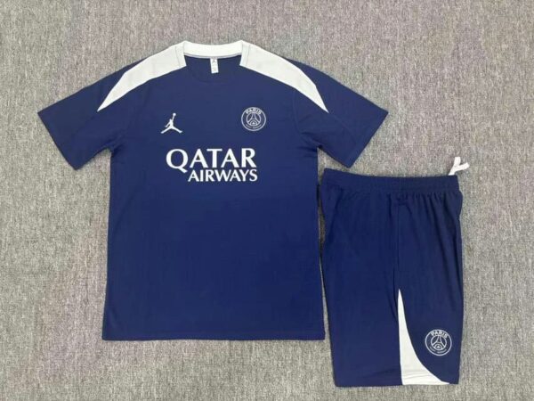PSG Jordan 2025-26 Royal Blue Short Sleeve Kids Training Kit - Image 2