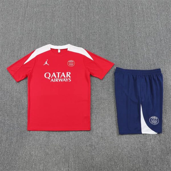 PSG Jordan 2025-26 Red Short Sleeve Training Kit - Image 3