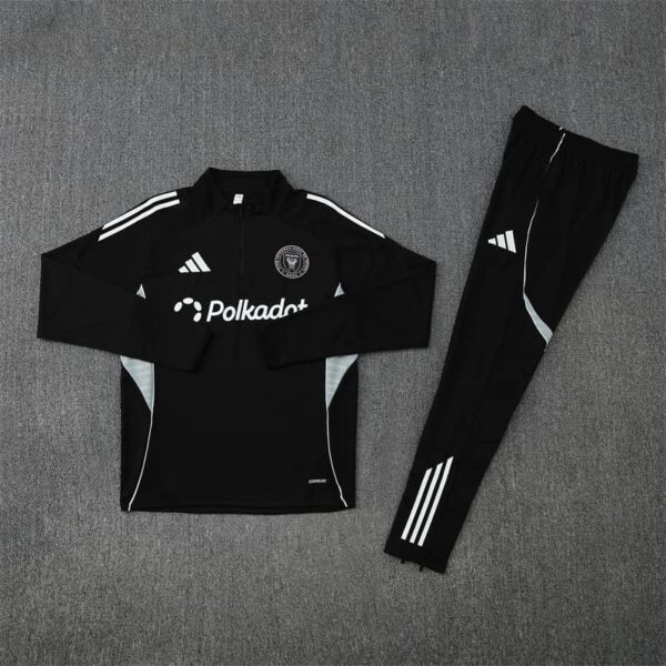 Inter Miami 2025-26 Black Half Zip Long Sleeve Training Kit - Image 3