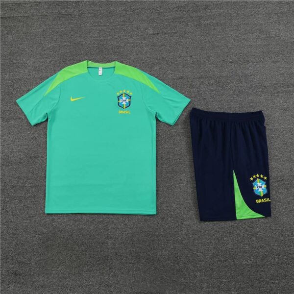 Brazil 2024-25 Green Short Sleeve Training Kit - Image 3