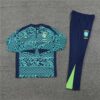 Brazil 2024-25 Turquoise Blue (Camo Edition) Half Zip Long Sleeve Training Kit - Image 3