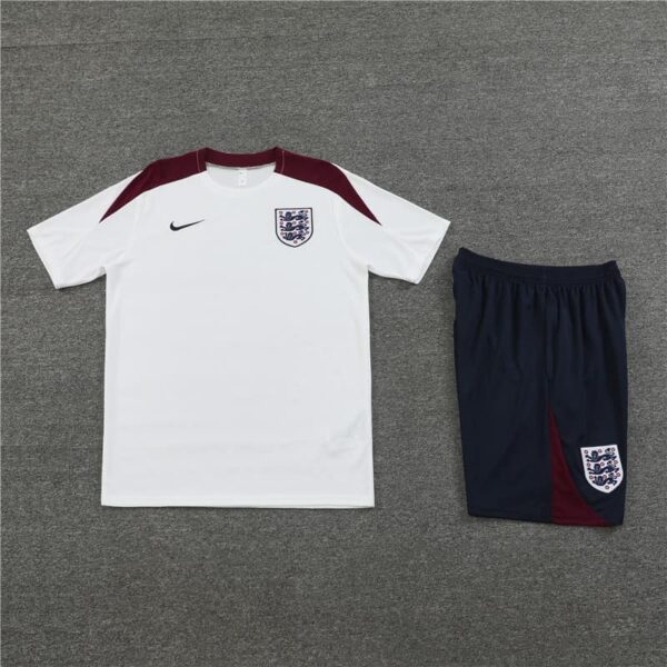 England 2024-25 White Short Sleeve Training Kit - Image 3