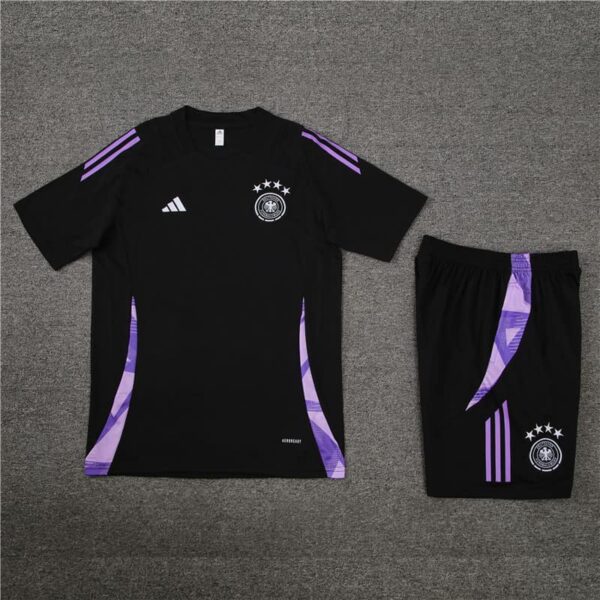 Germany 2024-25 Black Short Sleeve Training Kit - Image 3