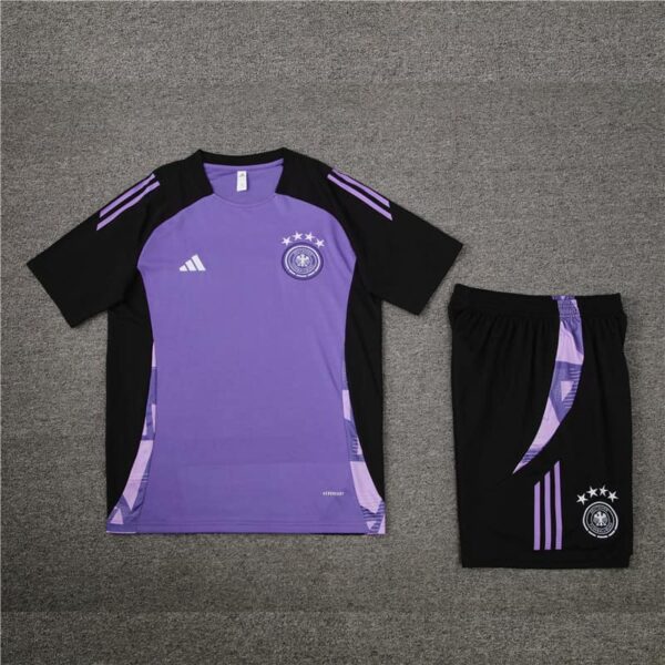 Germany 2024-25 Purple Short Sleeve Training Kit - Image 3