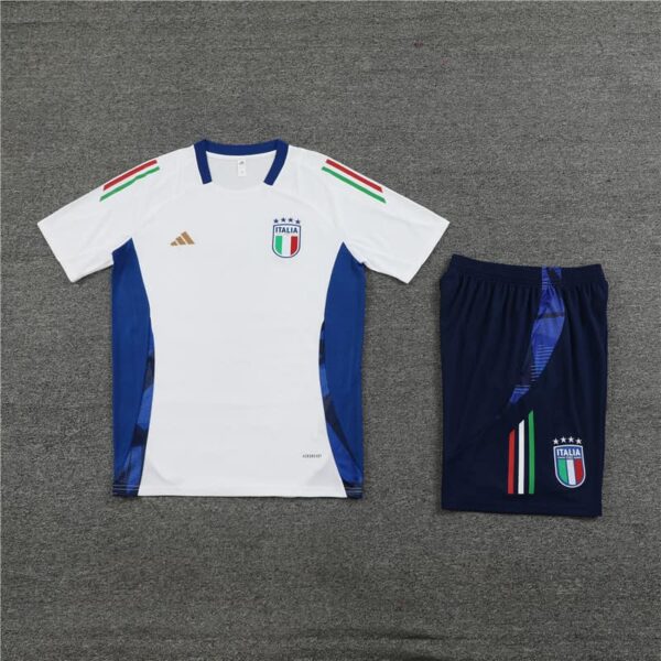 Italy 2024-25 White Short Sleeve Training Kit - Image 3