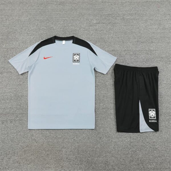 Korea 2024-25 Grey Short Sleeve Training Kit - Image 3