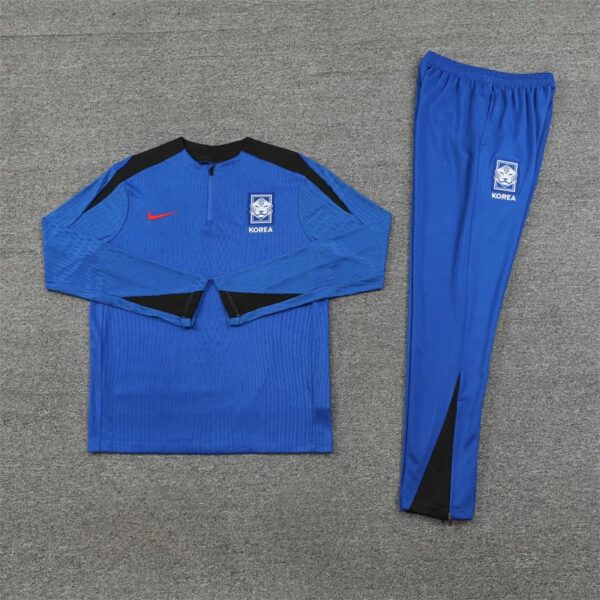 Korea 2024-25 Rainbow Blue Half Zip Long Sleeve Training Kit - Image 3