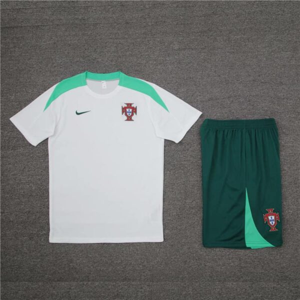 Portugal 2024-25 White Short Sleeve Training Kit - Image 3