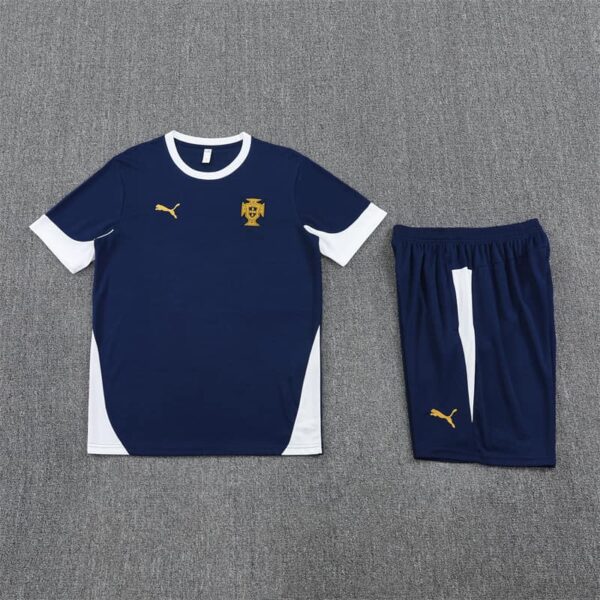 Portugal 2025-26 Royal Blue Short Sleeve Training Kit - Image 3