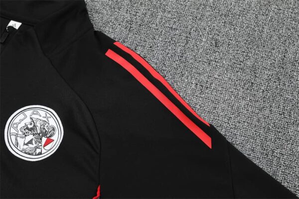 Ajax 2025-26 Black Half Zip Long Sleeve Training Kit - Image 3