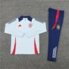 Spain 2024-25 Light Blue Half Zip Long Sleeve Training Kit - Image 3