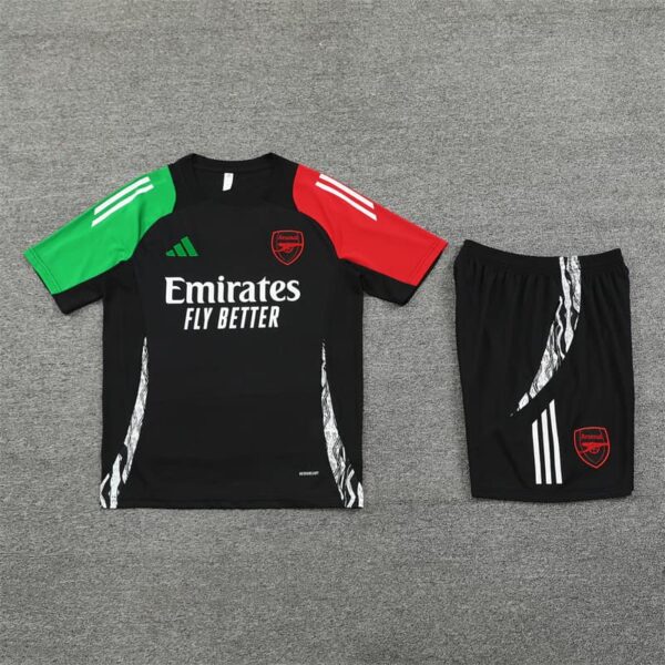 Arsenal 2024-25 Black Short Sleeve Training Kit - Image 3