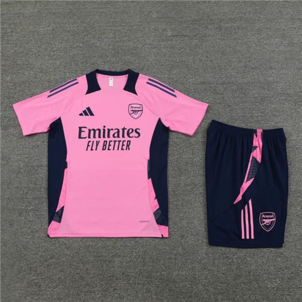 Arsenal 2024-25 Pink Short Sleeve Training Kit - Image 3