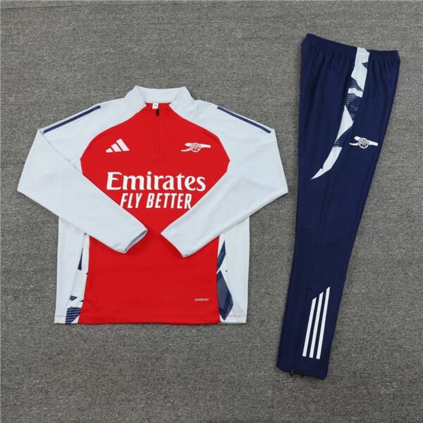 Arsenal 2024-25 Red Half Zip Long Sleeve Training Kit - Image 3