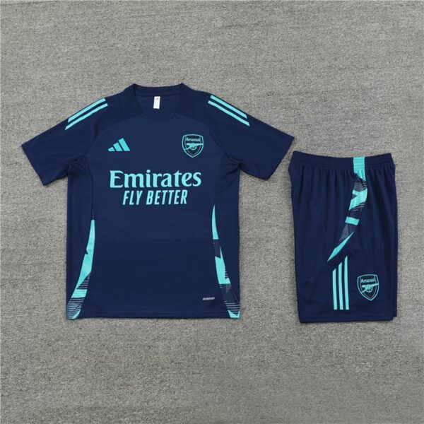 Arsenal 2024-25 Royal Blue Short Sleeve Training Kit - Image 3